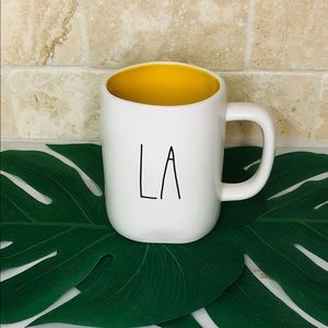 Rae Dunn Double Sided City Mug! LA. Sunshine & Palm Trees. Brand New